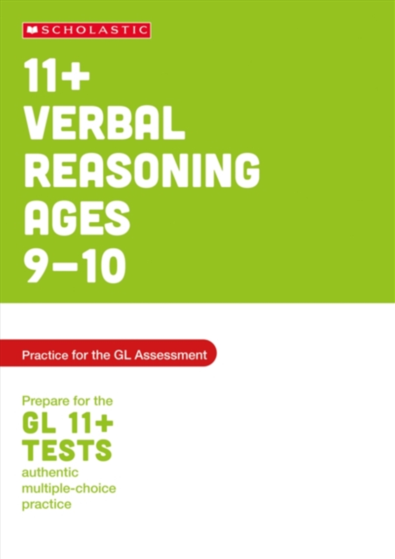 11+ Verbal Reasoning Practice And Test For The Gl Assessment Ages 09-10/Product Detail/Education & Textbooks