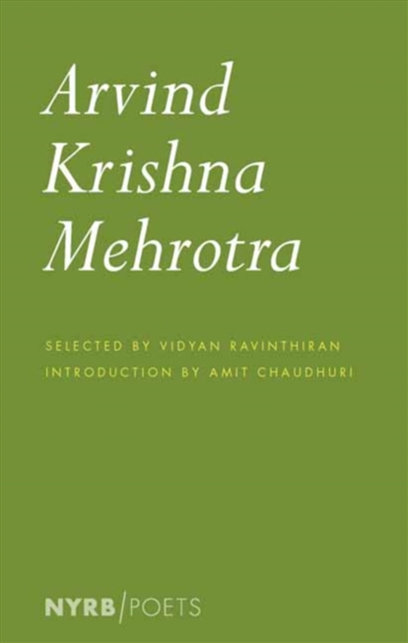 Arvind Krishna Mehrotra/Product Detail/Poetry