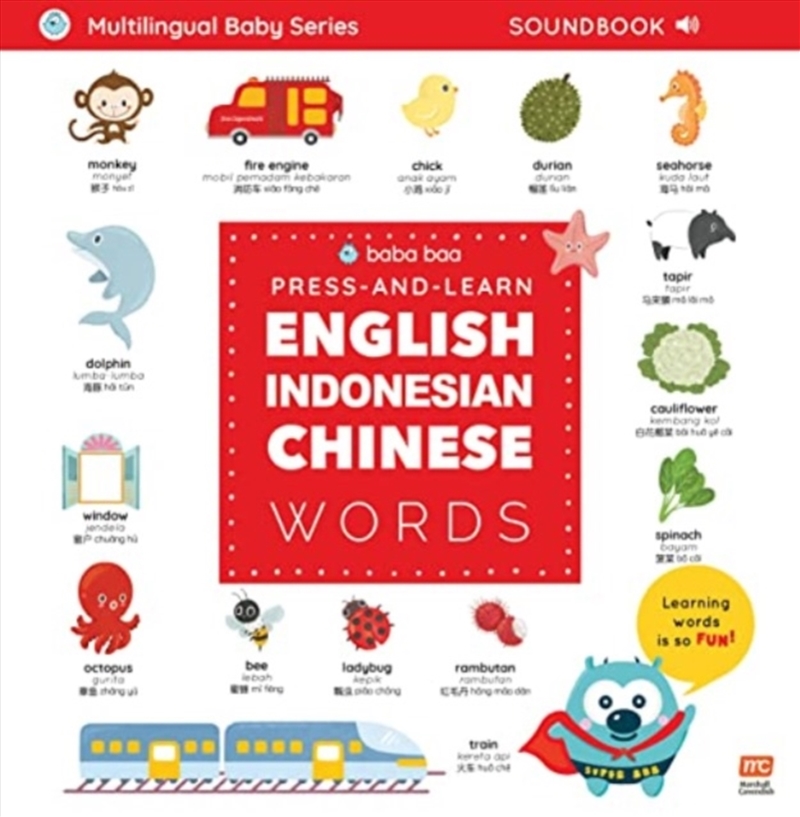 Press-And-Learn English Indonesian Chinese Words Sound Book/Product Detail/Children