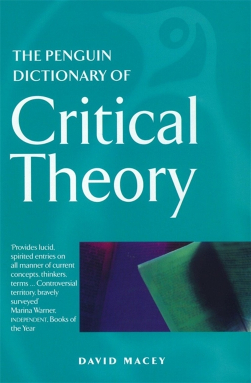 The Penguin Dictionary Of Critical Theory/Product Detail/Reading