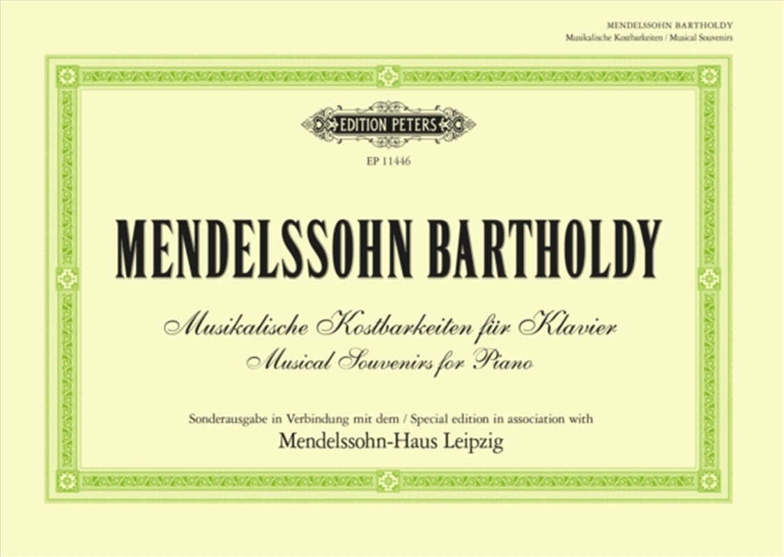 Musical Souvenirs For Piano/Product Detail/Media