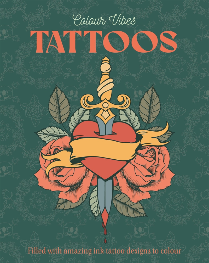 Colour Vibes - Adult Colouring Book - Tattoos/Product Detail/Adults Colouring