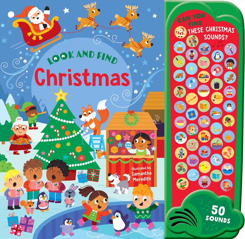 Look & Find - 50-Button Mega Sound Book - Christmas/Product Detail/Early Childhood Fiction Books