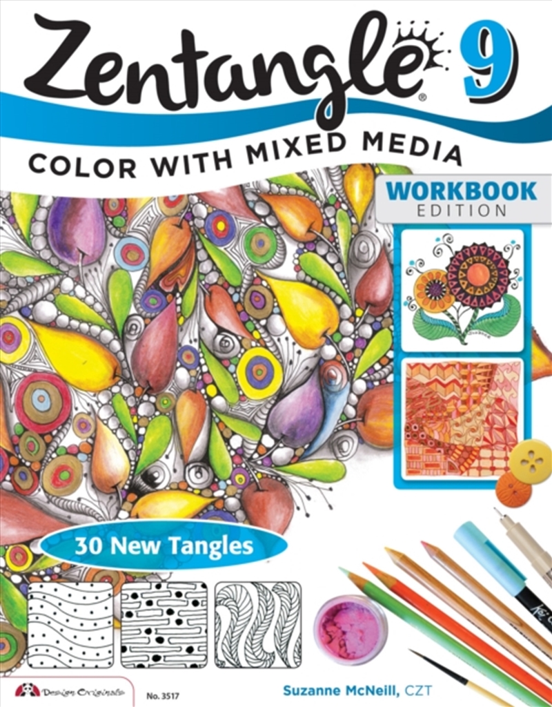 Zentangle 9 : Adding Beautiful Colors With Mixed Media/Product Detail/Crafts & Handiwork