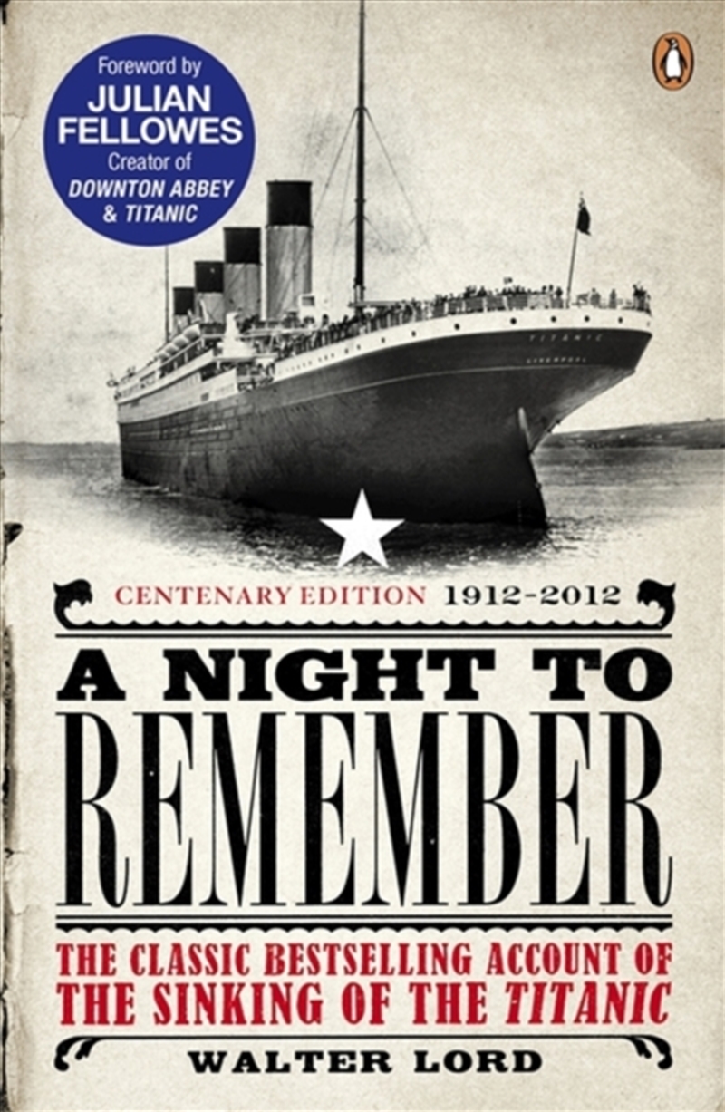 A Night To Remember : The Classic Bestselling Account Of The Sinking Of The Titanic/Product Detail/History