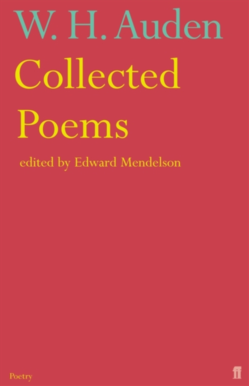 Collected Auden/Product Detail/Literature & Poetry