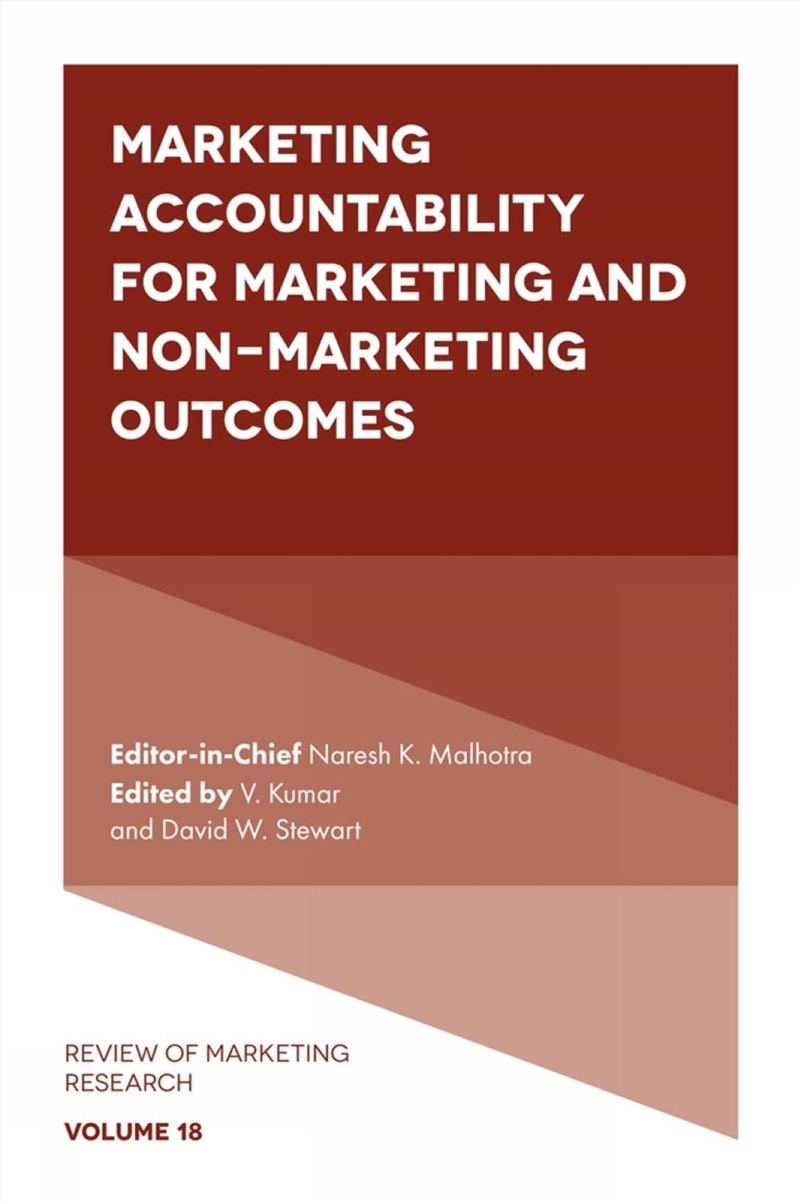 Marketing Accountability For Marketing And Non-Marketing Outcomes/Product Detail/Business Leadership & Management