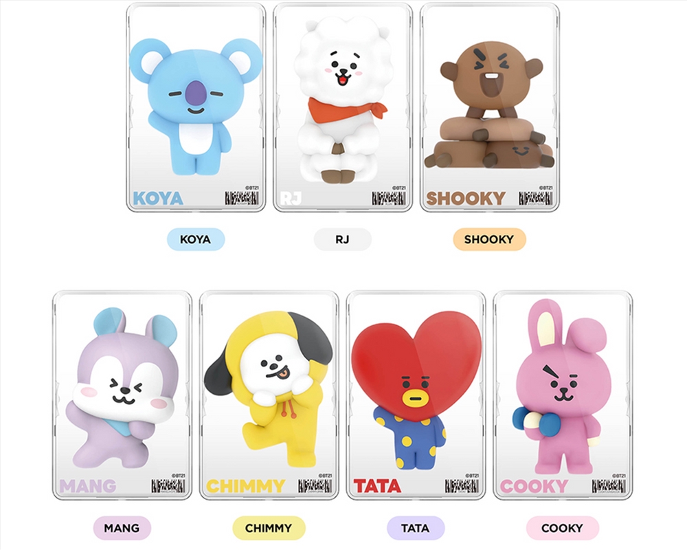 Bt21 - Magsafe Clear Card Wallet Case - Rj/Product Detail/KPOP Merch