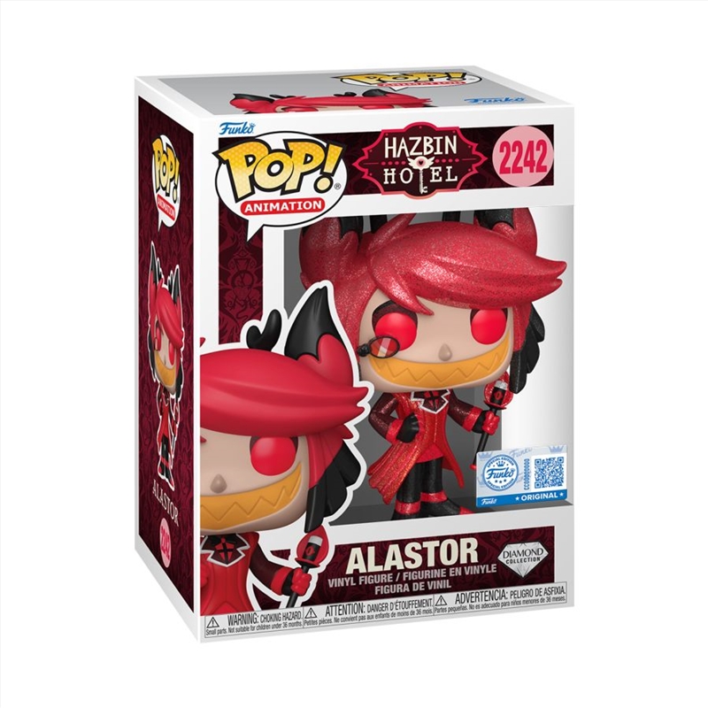 Hazbin Hotel - Alastor Diamond Glitter Pop! Vinyl [RS]/Product Detail/TV