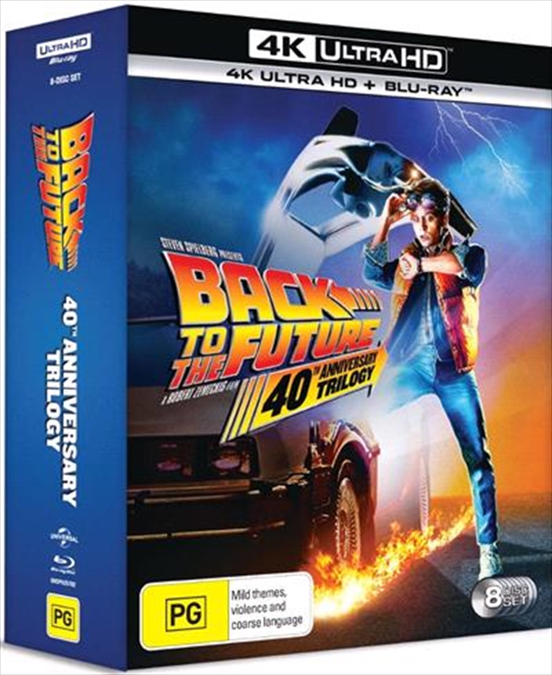 Back To The Future / Back To The Future II / Back To The Future III  Blu-ray + UHD - Trilogy - 40th/Product Detail/Action