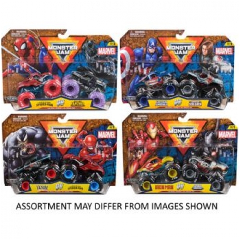 Monster Jam 1:64 Marvel 2 Pack (SENT AT RANDOM)/Product Detail/Toys