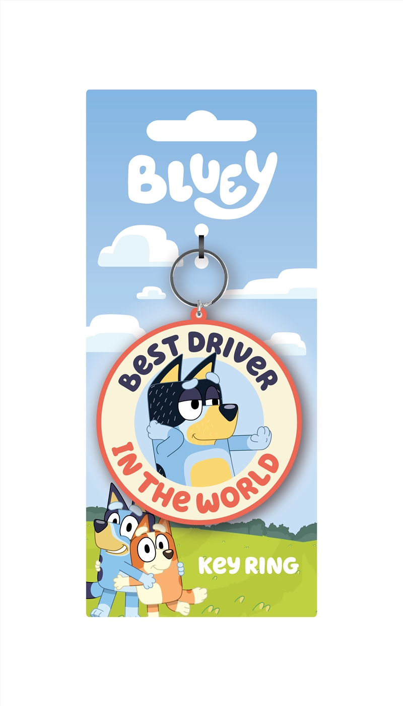 Bluey - Best Driver - PVC Keyring/Product Detail/Keyrings