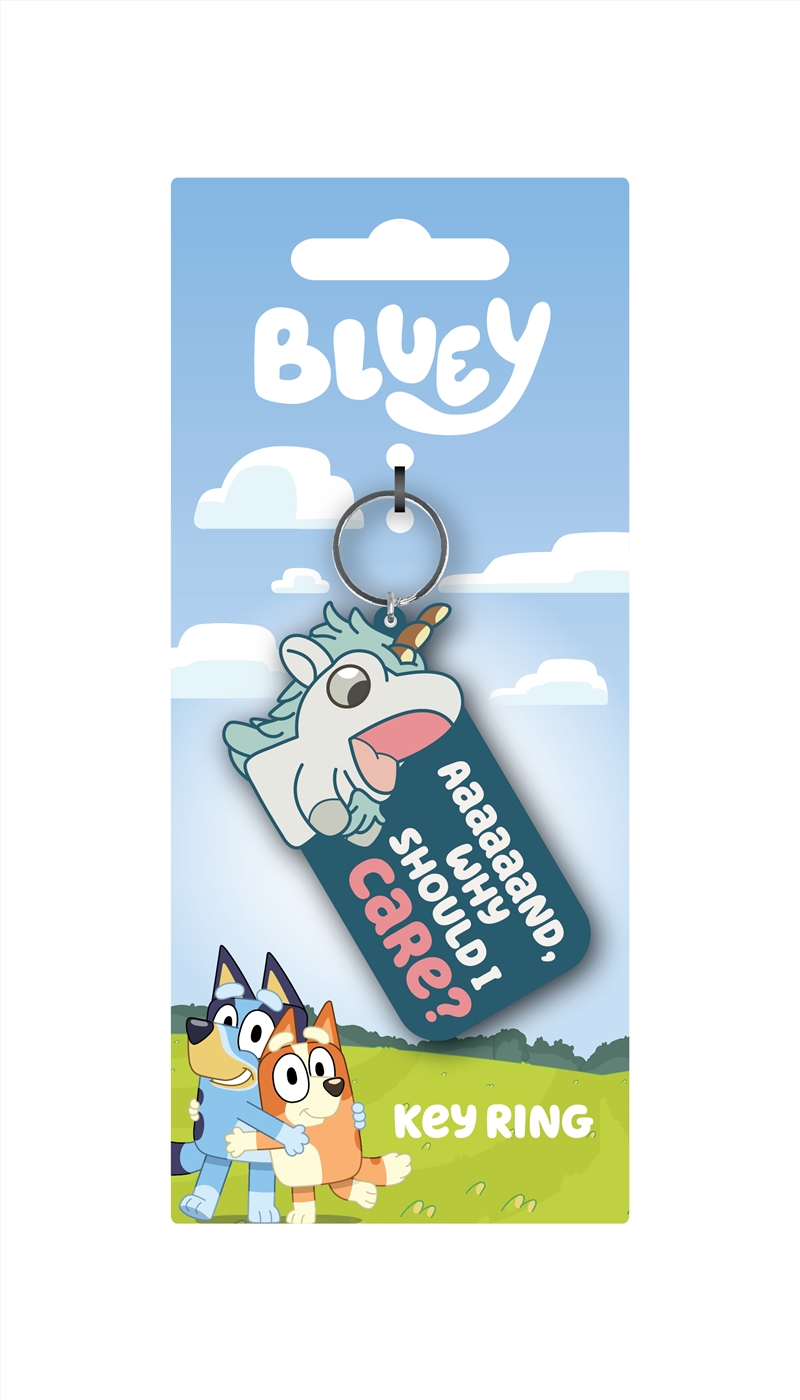 Bluey - Why Should I Care - PVC Keyring/Product Detail/Keyrings