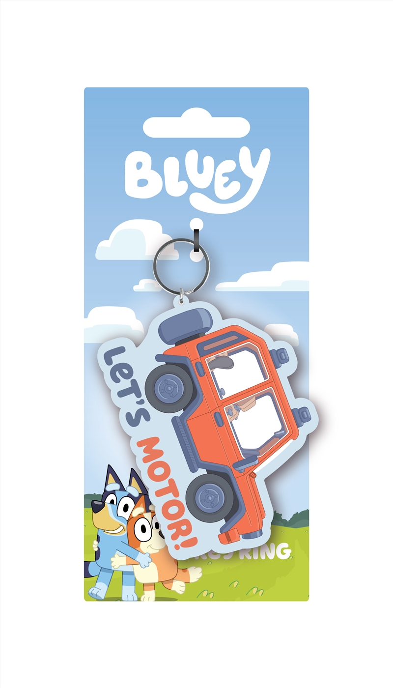 Bluey - Lets Motor - PVC Keyring/Product Detail/Keyrings