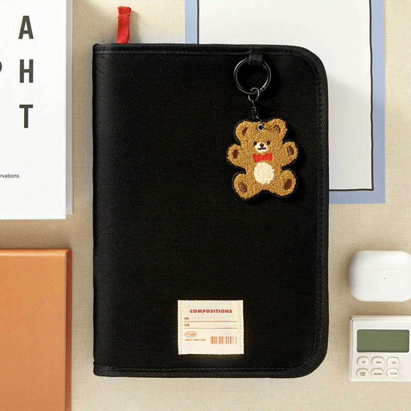 ARTBOX - Book Pouch Black Teddy Bear/Product Detail/KPOP Merch