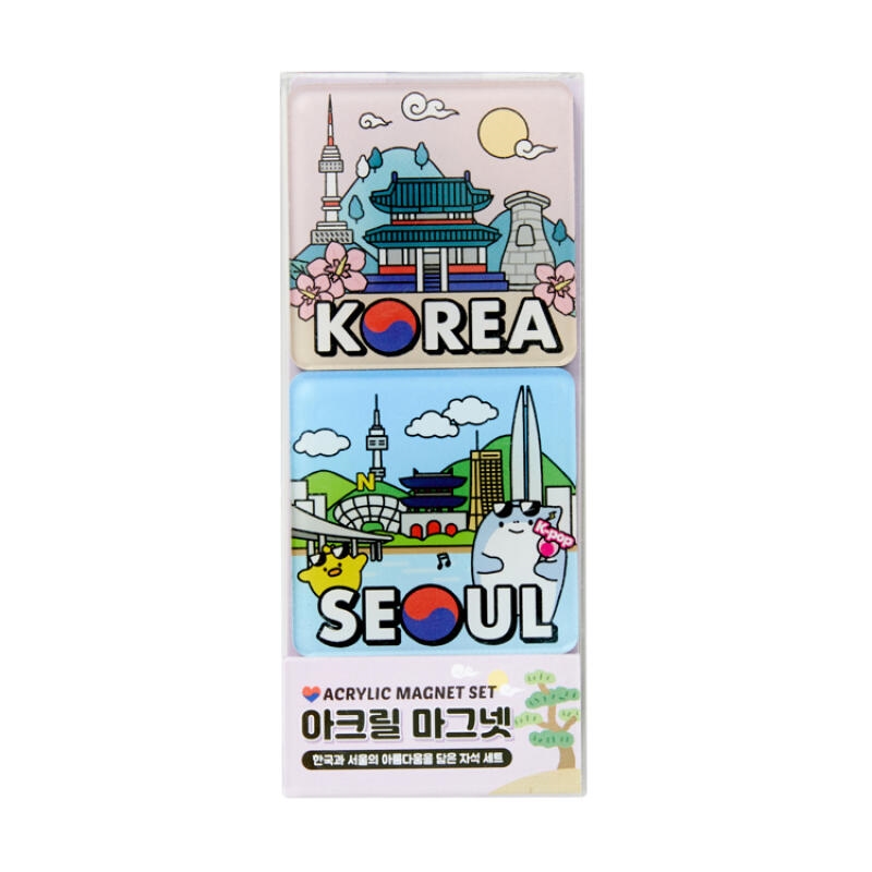 ARTBOX - Korea Seoul Acrylic Magnet 2Set/Product Detail/KPOP Merch
