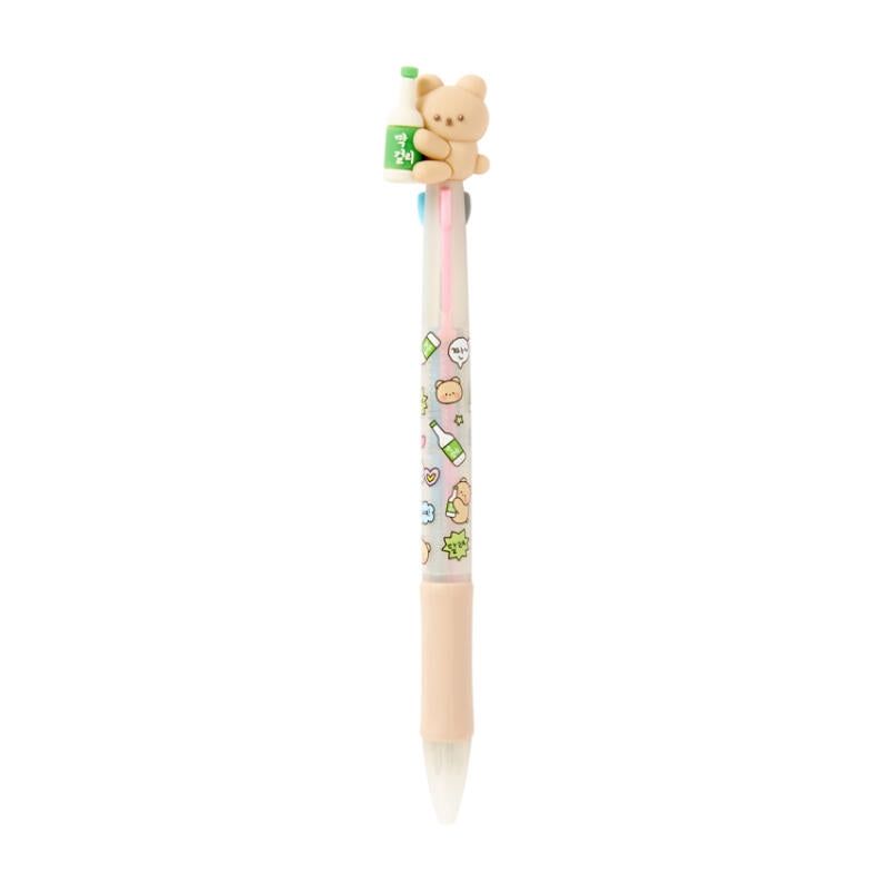 ARTBOX - Makgeolli Lover Bear 3-Color Multi Pen/Product Detail/KPOP Merch
