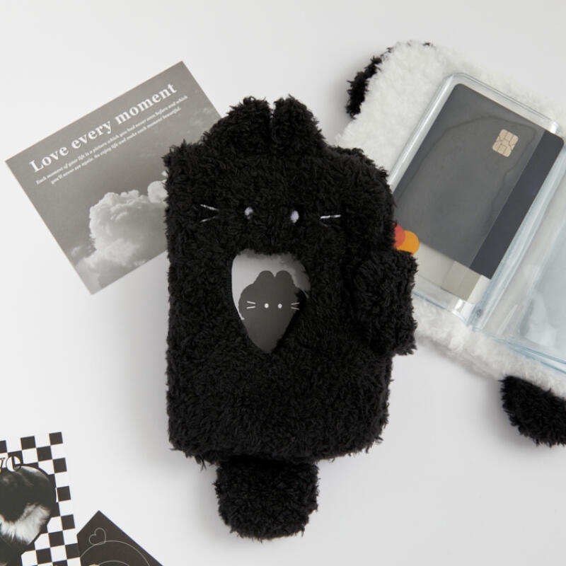 ARTBOX - Open Plush Photocard Book Black Cat/Product Detail/KPOP Merch