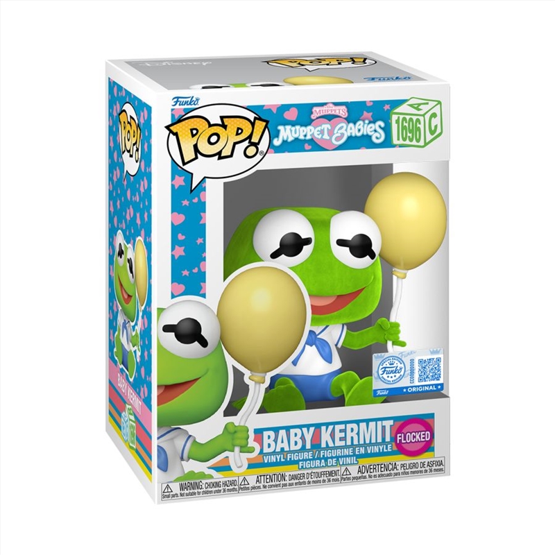 Muppets - Baby Kermit Flocked Pop! Vinyl [RS]/Product Detail/Standard Pop Vinyl
