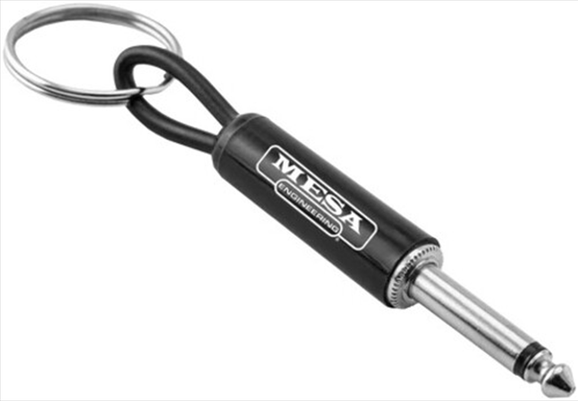 Mesa Boogie Guitar Plug Keychain 1/4" Input Jack With White Logo/Product Detail/Keyrings