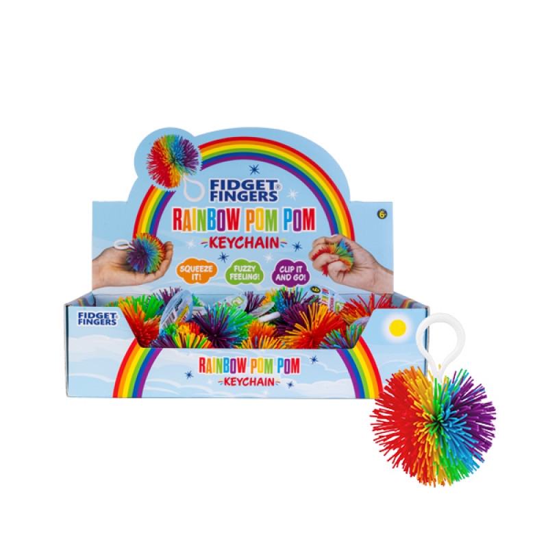 Rainbow Pom Pom Keychain (Sent At Random)/Product Detail/Keyrings