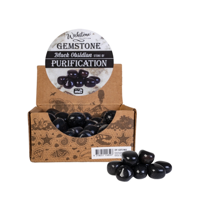 Tumbled Gemstone Black Obsidian  (Sent At Random)/Product Detail/Gems