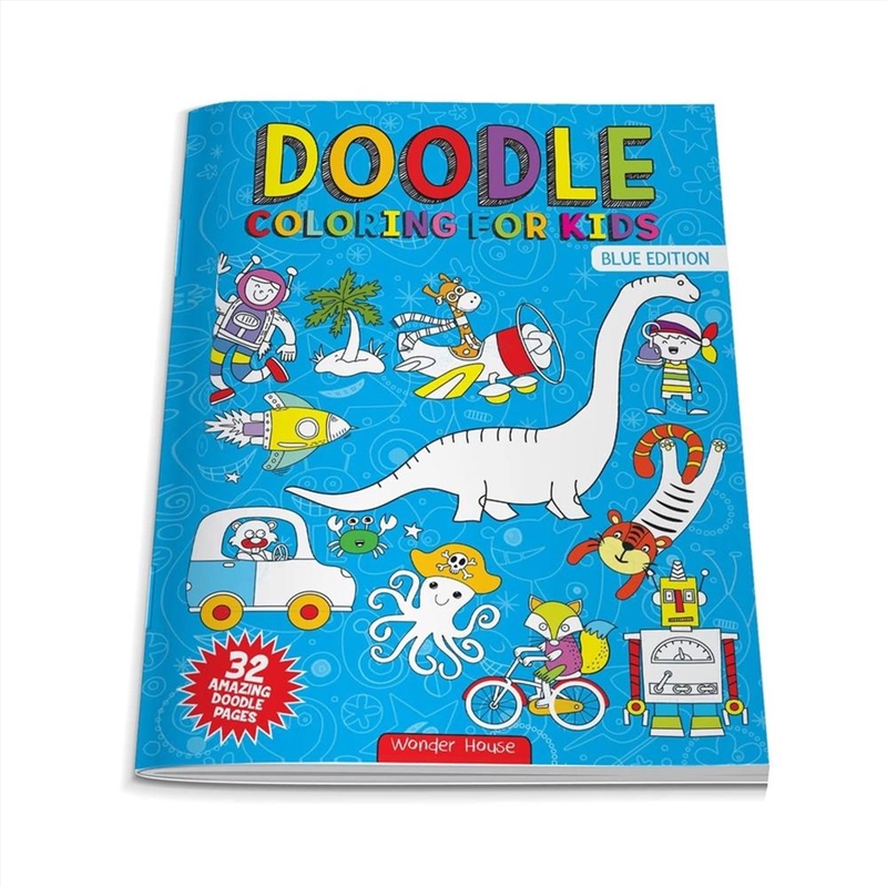 Doodle Coloring For Kids : Blue Edition/Product Detail/Kids Colouring