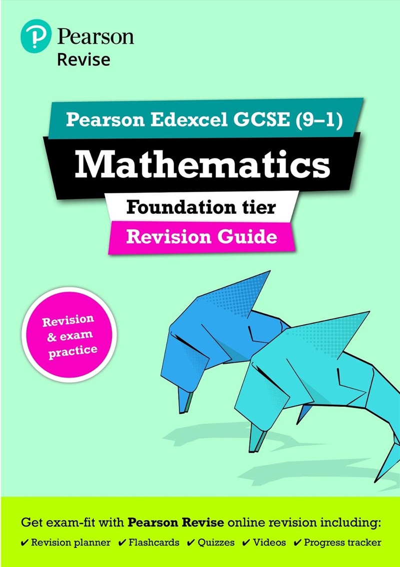 Pearson REVISE Edexcel GCSE Maths (Foundation) Revision Guide incl. online revision, quizzes and vid/Product Detail/Maths