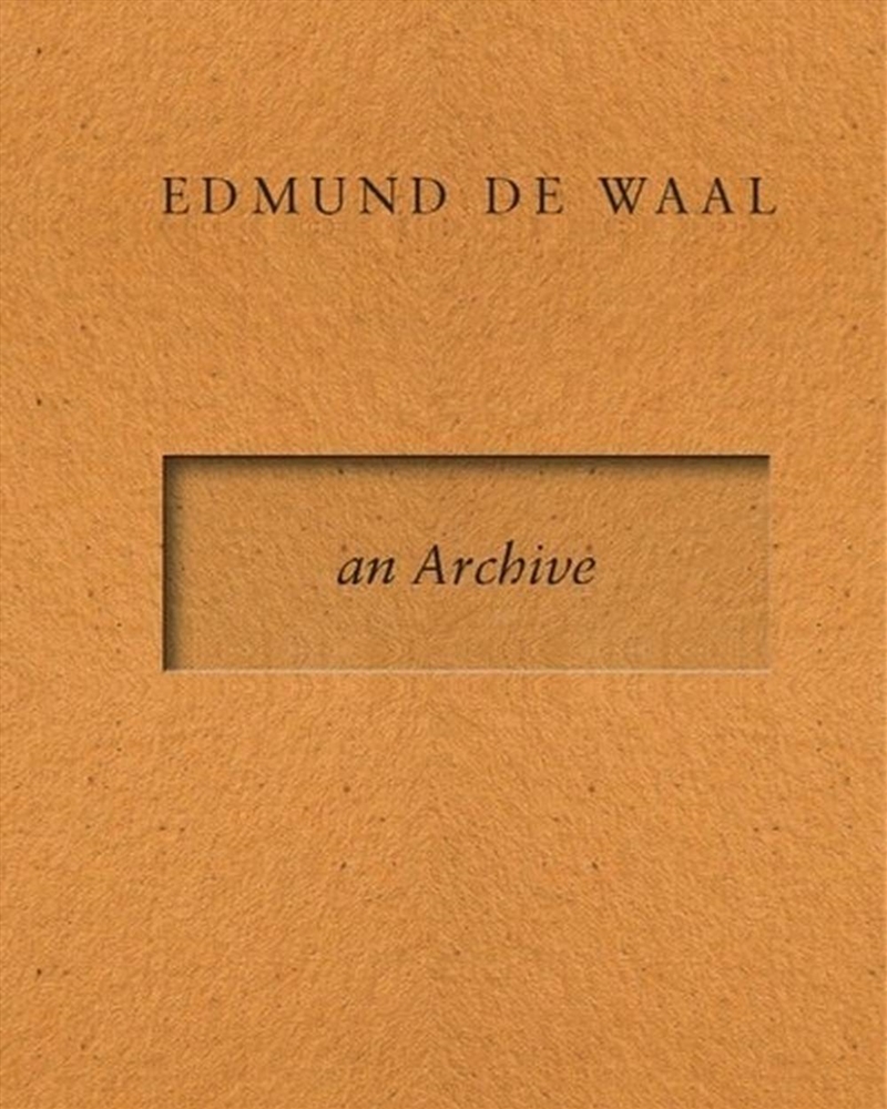 Edmund de Waal - an Archive/Product Detail/Art
