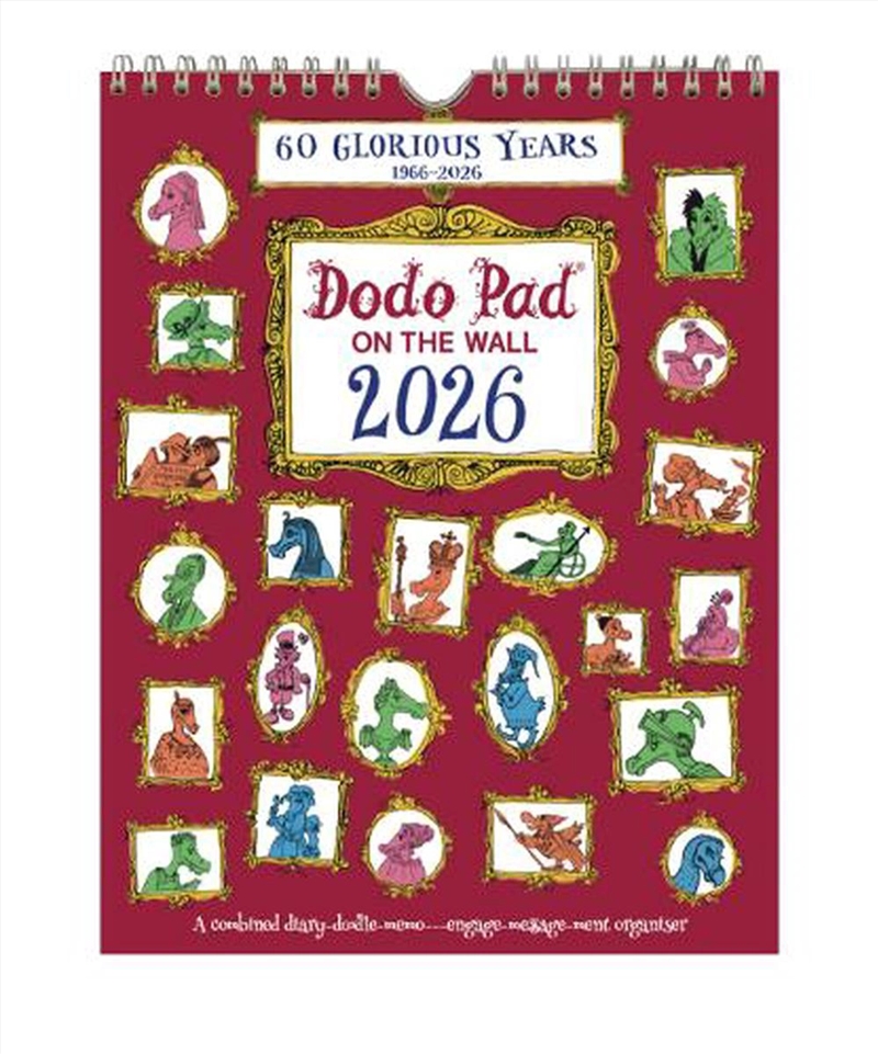 The Dodo Pad On The Wall 2026 - Calendar Year Wall Hanging Week to View Calendar Organiser/Product Detail/Calendars & Diaries