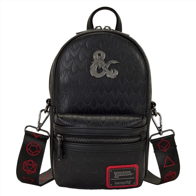 D&D - Black & Red Sling Bag w/Coin Bag/Product Detail/Bags