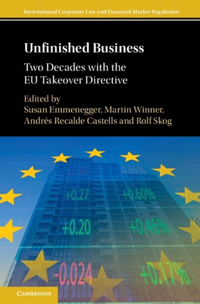 Unfinished Business : Two Decades With The Eu Takeover Directive/Product Detail/Law