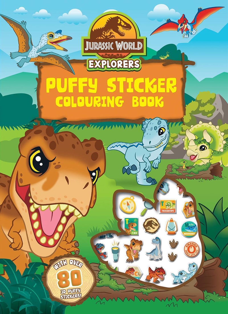 Jurassic World Explorers: Puffy Sticker Colouring Book/Product Detail/Kids Activity Books