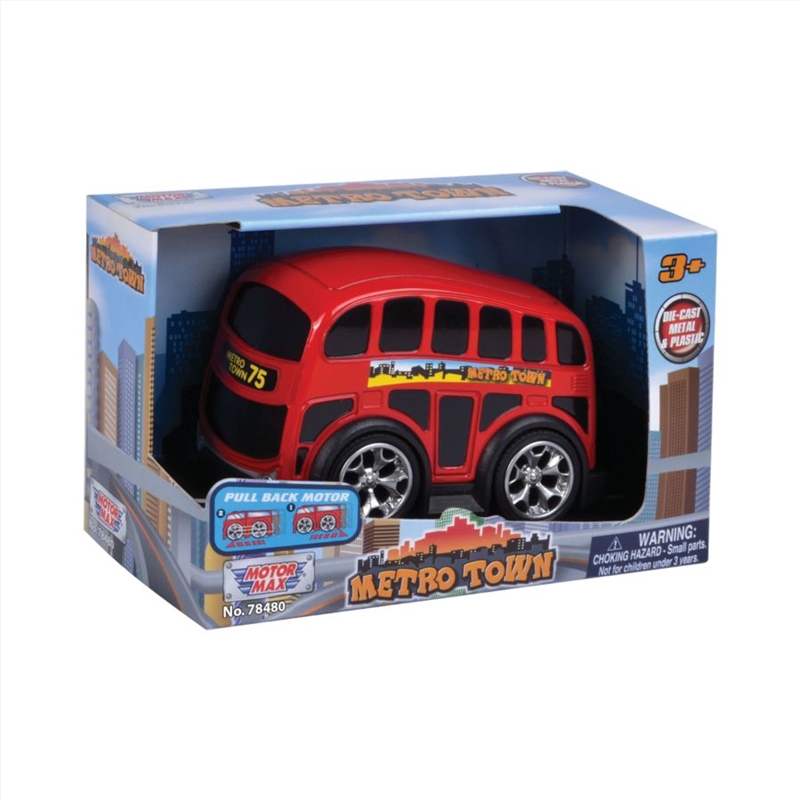 Metro Town - Pull Back Bus Die-Cast & Plastic Vehicle/Product Detail/Figurines