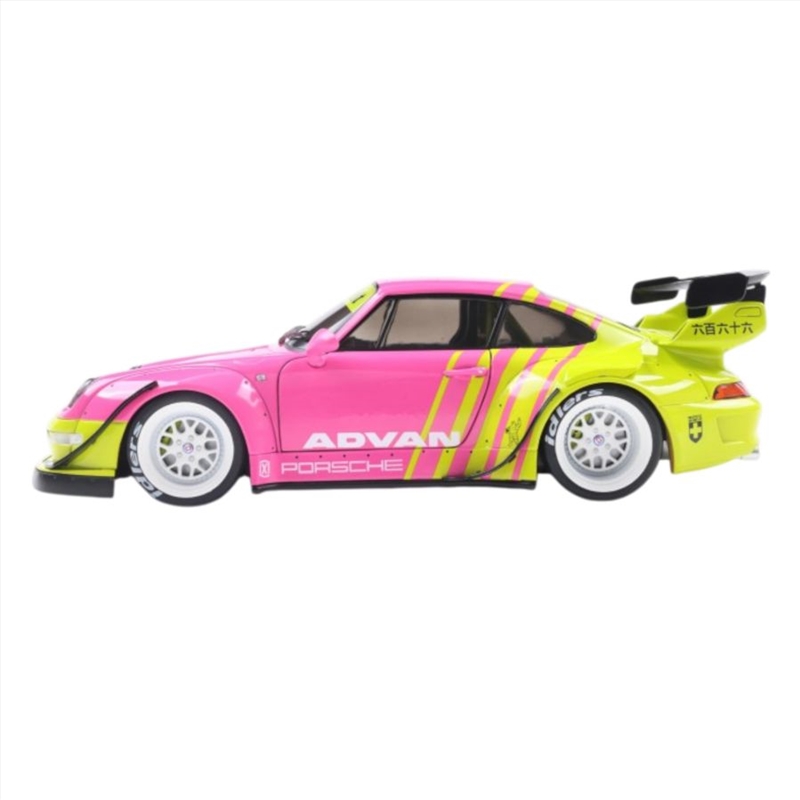 Solido Cars - 1:18 Porsche 911 997 RWB Pink & Yellow 2024 Diecast Vehicle/Product Detail/Figurines