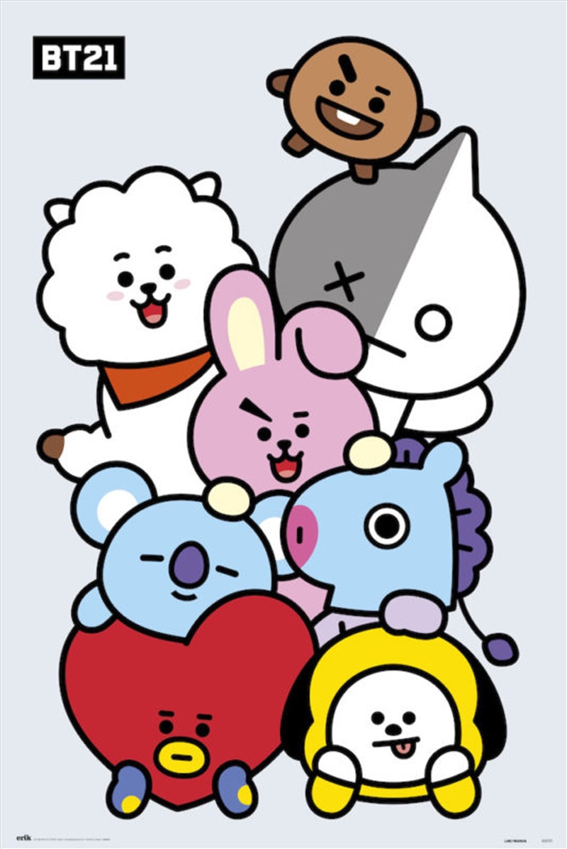 Line Friends Bt21 Characters/Product Detail/Posters & Prints