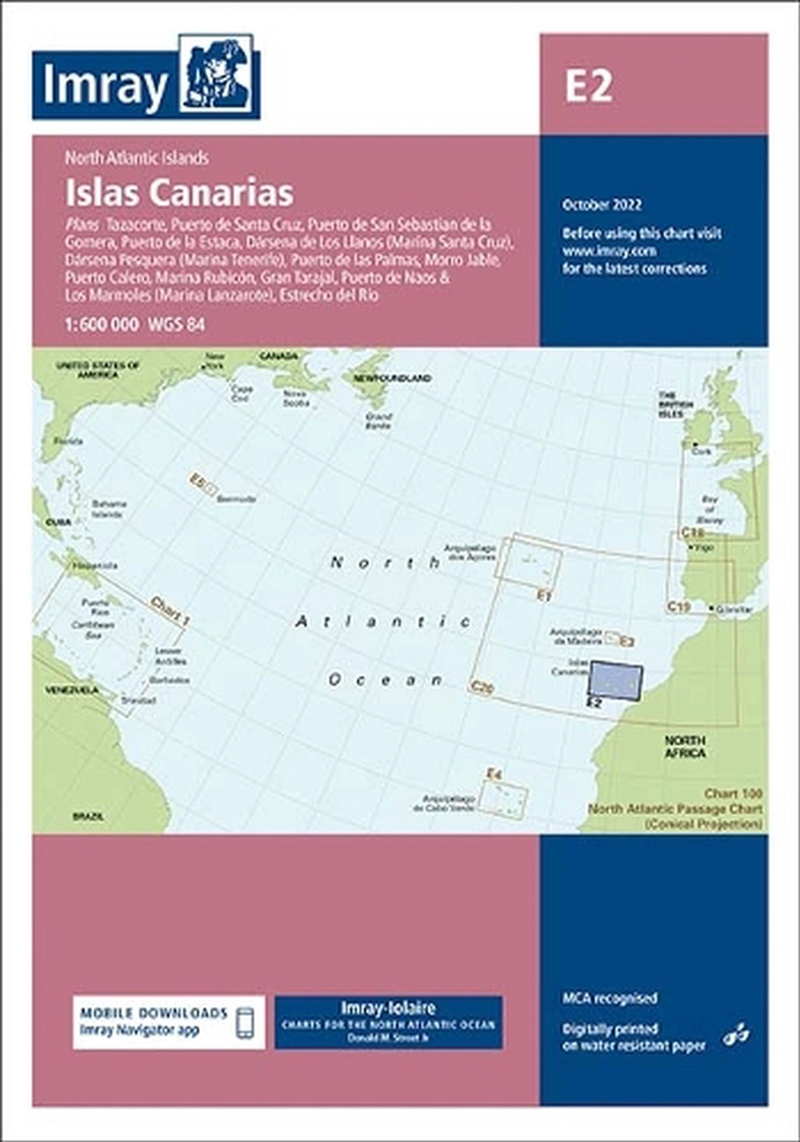 Imray Chart E2 : Islas Canarias/Product Detail/Geography