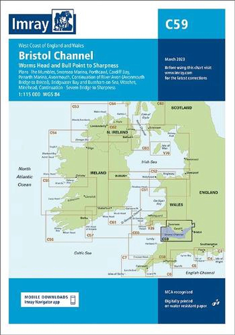 Imray Chart C59 : Bristol Channel/Product Detail/Geography
