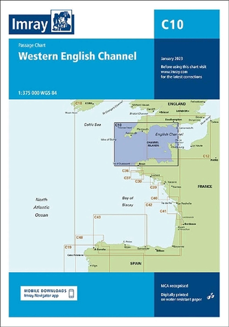 Imray Chart C10 : Western English Channel Passage Chart/Product Detail/Geography
