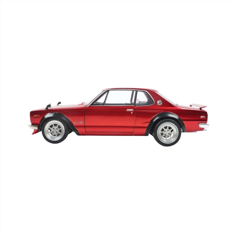 Solido Cars - 1:18 Nissan 1970 Skyline (C10) Hakosuka Works Red Metallic Die-Cast Vehicle/Product Detail/Figurines