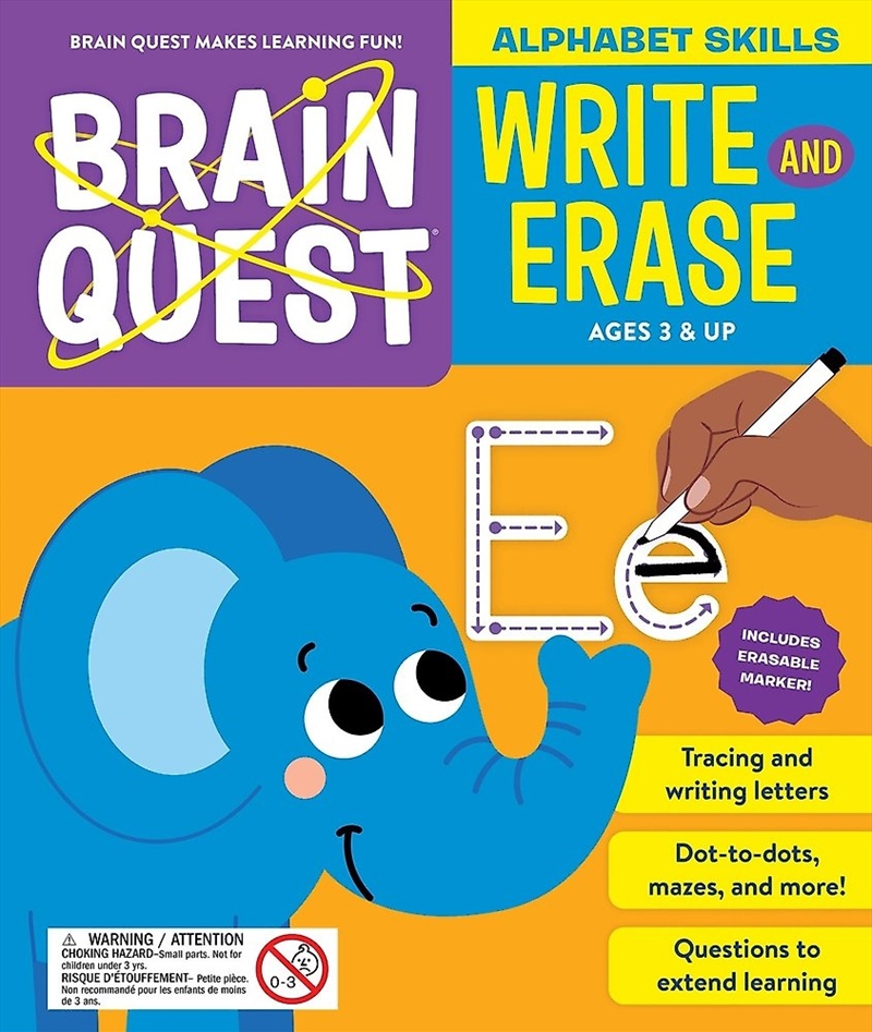 Brain Quest Write And Erase: Alphabet Skills/Product Detail/Kids Activity Books