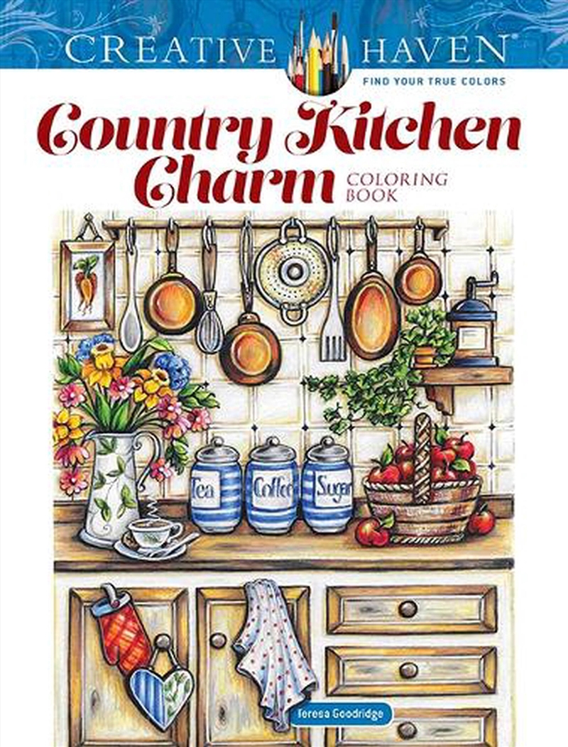 Country Kitchen Charm Coloring/Product Detail/Adults Colouring