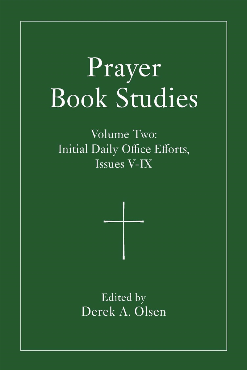 Prayer Book Studies Volume Two/Product Detail/Religion & Beliefs