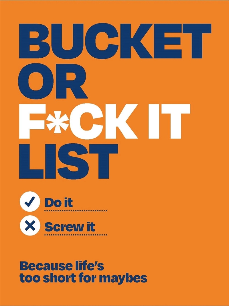 Bucket or F*ck It List/Product Detail/Adults Activity Books