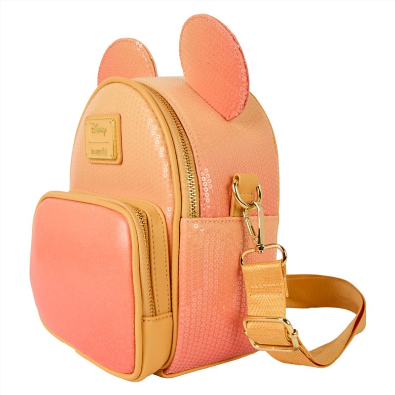 Loungefly Disney - Mickey Mouse Glitter Convertible Mini Backpack & Crossbody Bag/Product Detail/Bags