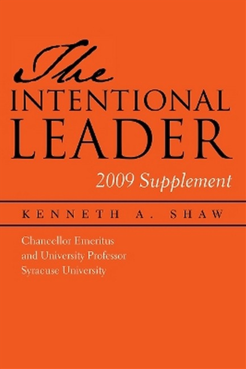 The Intentional Leader/Product Detail/Business Leadership & Management
