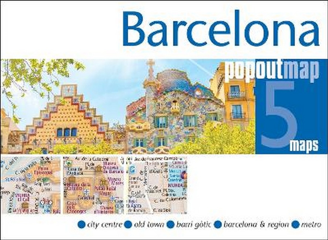 Barcelona Popout Map/Product Detail/Travel & Holidays