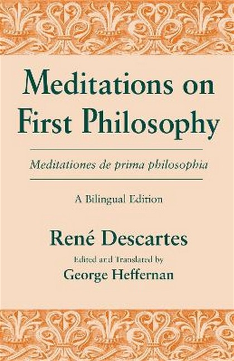 Meditations On First Philosophy/ Meditationes De Prima Philosophia/Product Detail/Reading