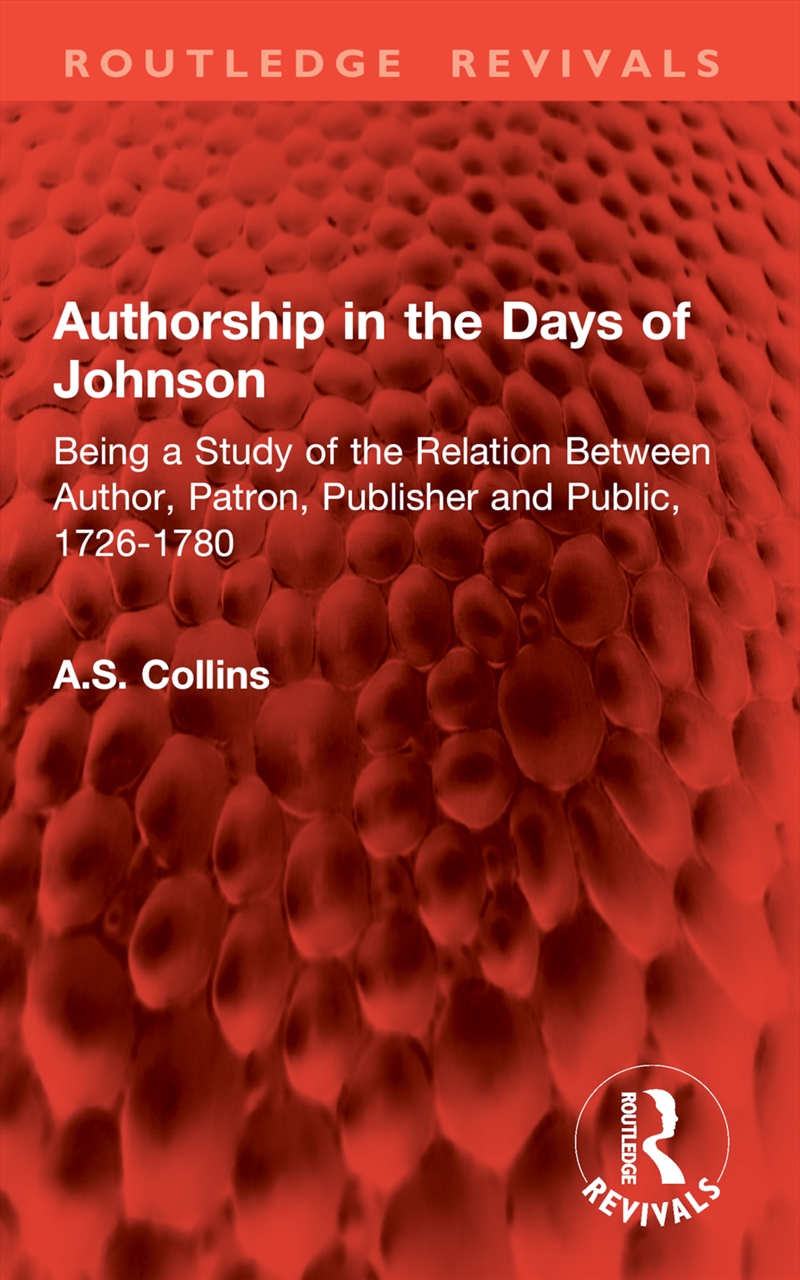 Authorship in the Days of Johnson/Product Detail/Literature & Poetry