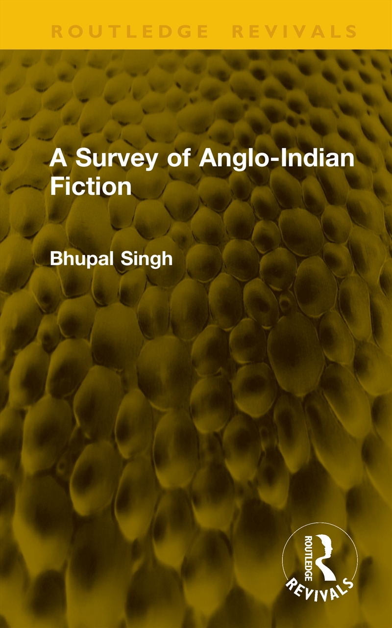 A Survey of Anglo-Indian Fiction/Product Detail/Literature & Poetry